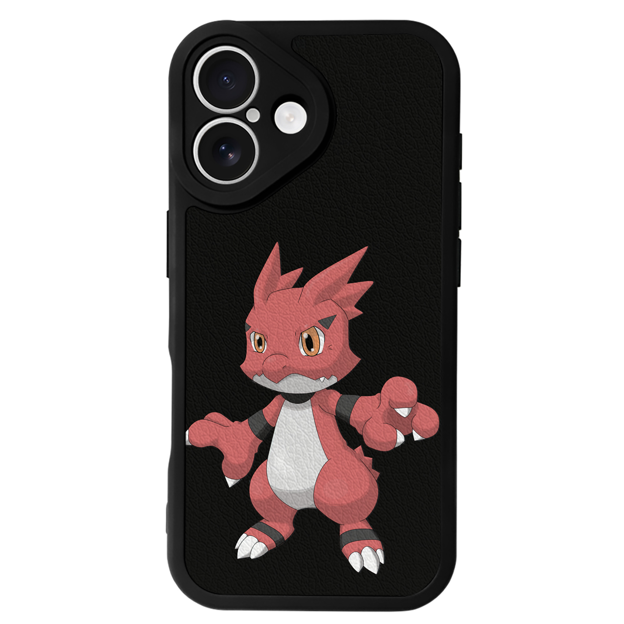 （画像用） Digimon デジタルモンスター/デジモン 【iPhone 16シリーズ対応】シリコンスマホケース（レザー調） 材質：シリコン